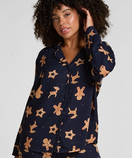 Gingerbread Pyjama Set - Blue