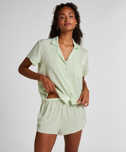 Short en satin Minimal - Vert