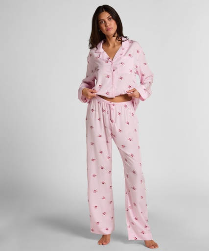 Pantalon tissé Cherry - Rose