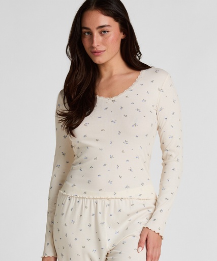 Haut de Pyjama Daisy - Blanc