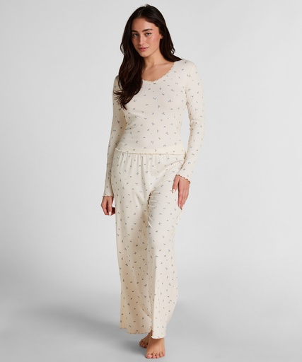 Pantalon de Pyjama Daisy - Blanc